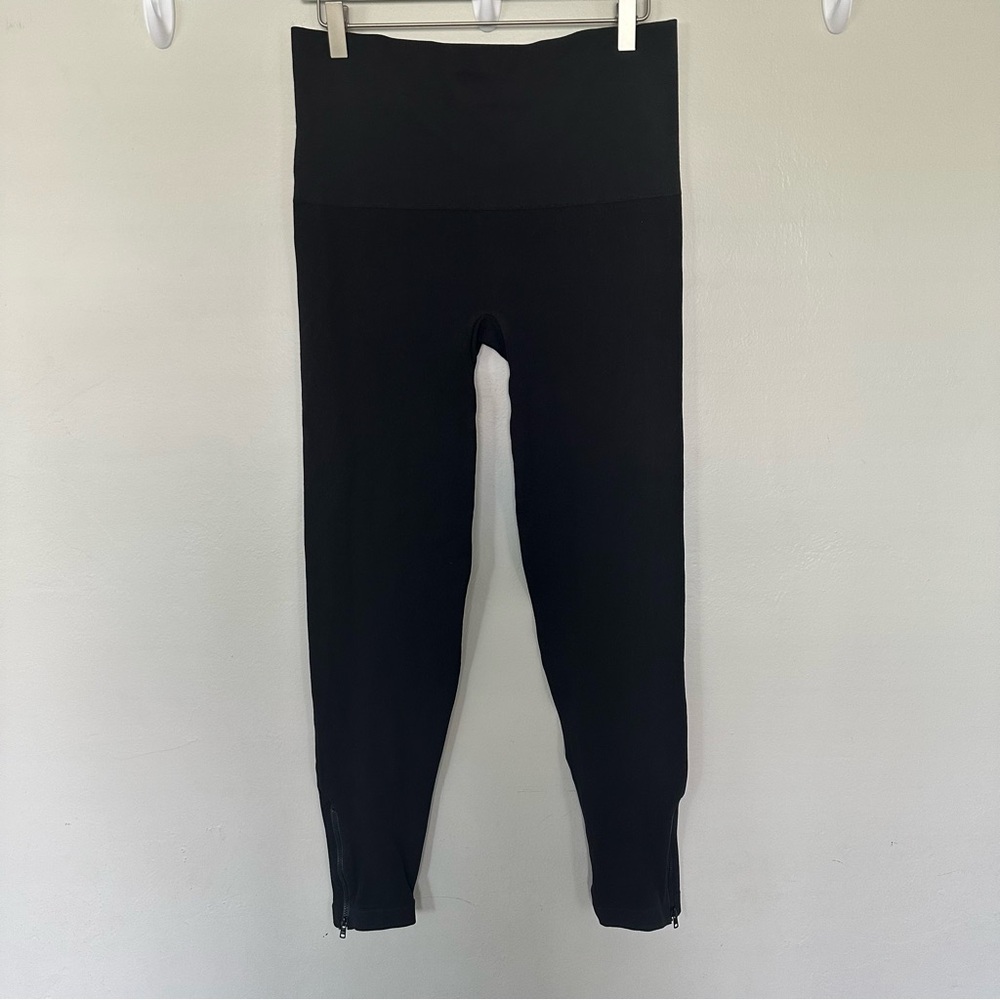 Spanx 2X Black High Rise Look At Me Now‎ Ankle Zip Leggings